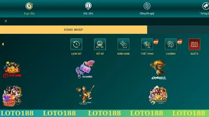 Cung cấp kho game đa dạng với nhiều lựa chọn